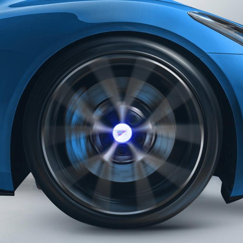 Cadillac Compatible LED Magnetic Levitation Hub Caps - LumeAuto