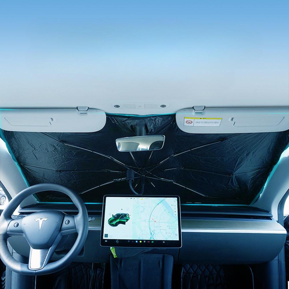 New 360° Bendable Handle Car Parasol Car Front Windshield Sun Protection Heat Shield Universal Car Parasol - LumeAuto