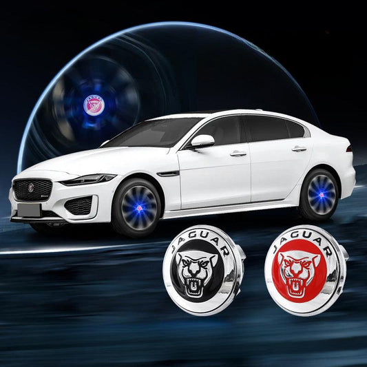 Jaguar Compatible LED Magnetic Levitation Hub Caps - LumeAuto