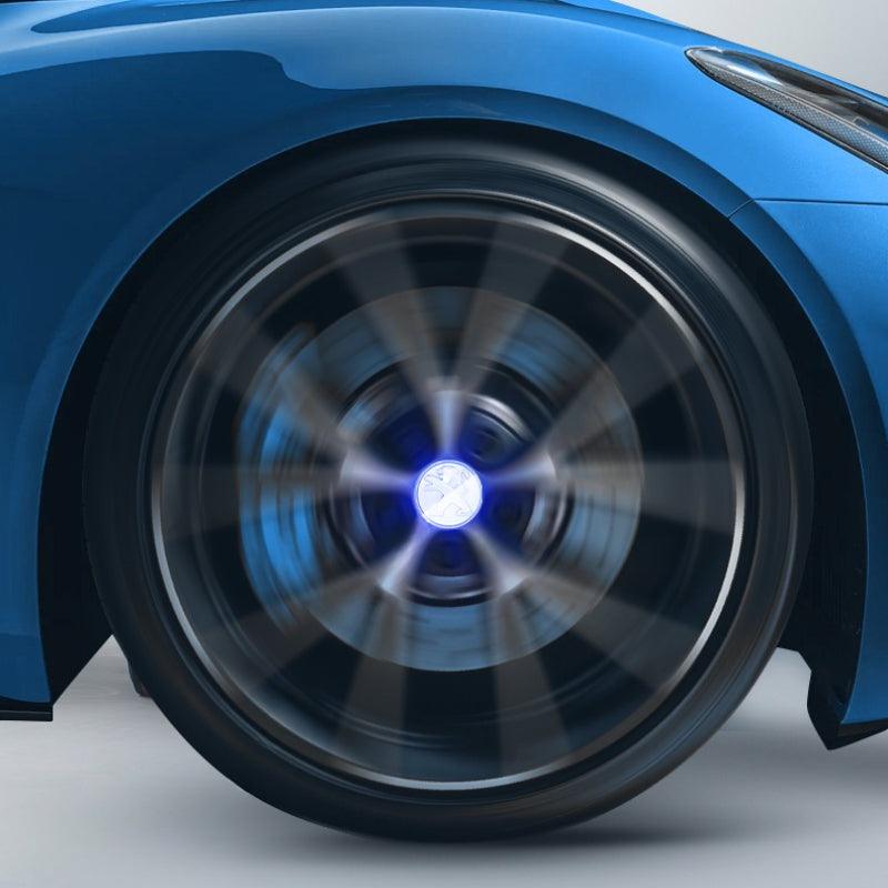 Peugeot Compatible LED Magnetic Levitation Hub Caps - LumeAuto