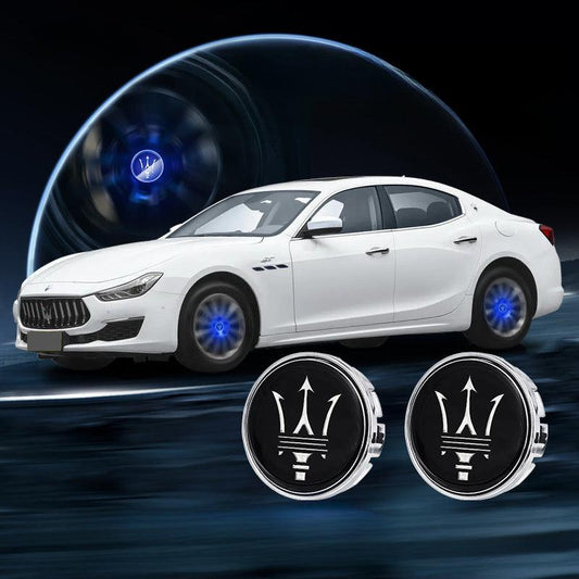 Maserati Compatible LED Magnetic Levitation Hub Caps - LumeAuto