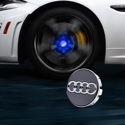 Audi Compatible LED Magnetic Levitation Hub Caps - LumeAuto