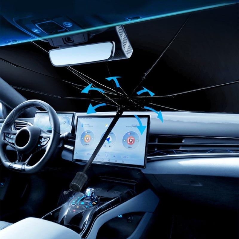 New 360° Bendable Handle Car Parasol Car Front Windshield Sun Protection Heat Shield Universal Car Parasol - LumeAuto