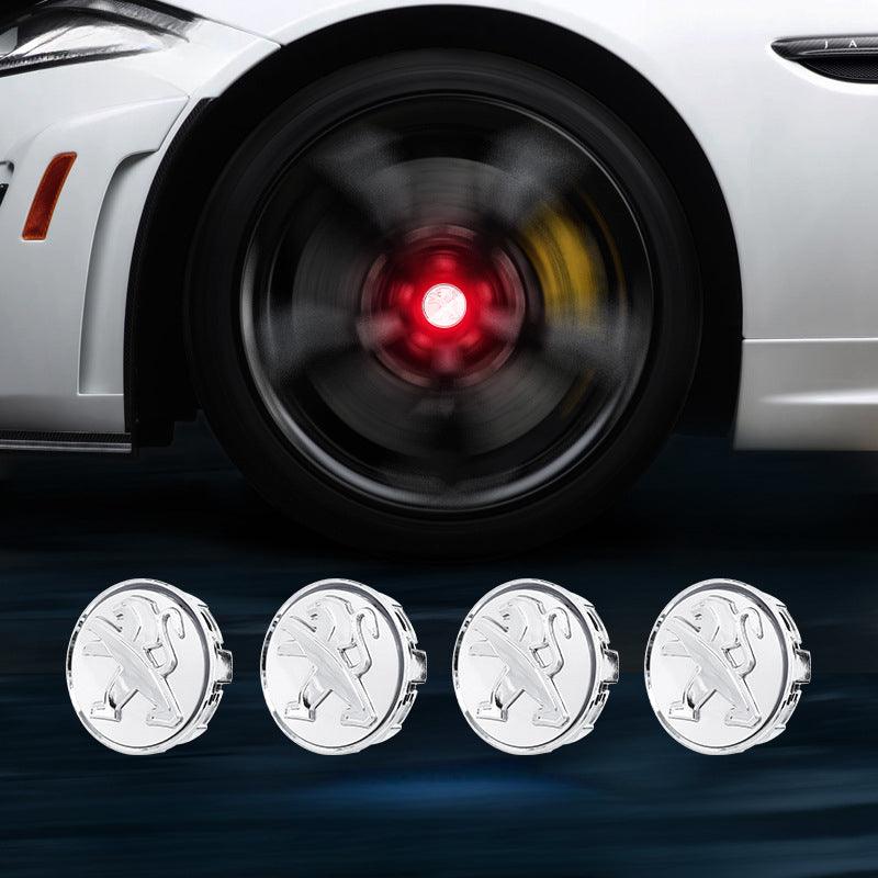 Peugeot Compatible LED Magnetic Levitation Hub Caps - LumeAuto