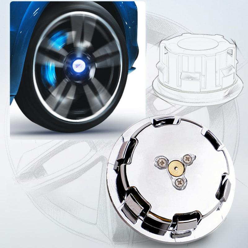 Cadillac Compatible LED Magnetic Levitation Hub Caps - LumeAuto