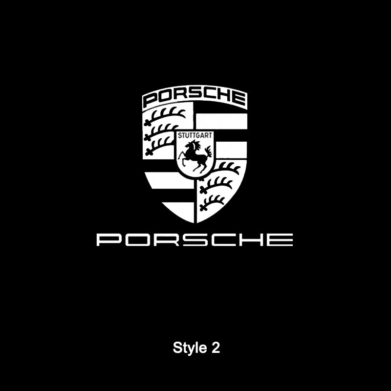 Porsche compatible car door projector light glass lens - fade-resistant clear projection