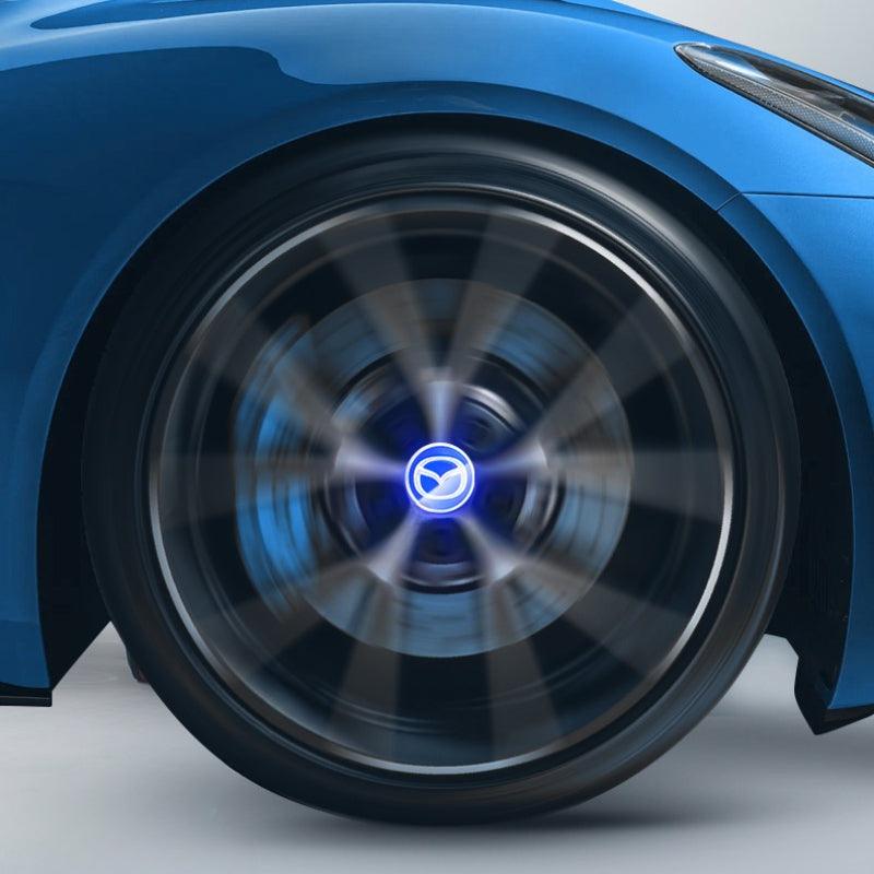 Mazda Compatible LED Magnetic Levitation Hub Caps - LumeAuto