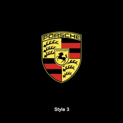Rechargeable Porsche welcome light style 2 - custom logo projection pattern