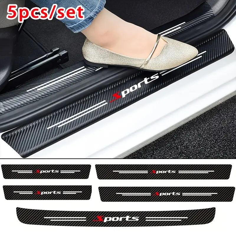 ( 9PCS )Carbon Car Door Sills Stickers - LumeAuto