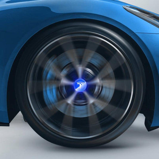 Tesla Compatible LED Magnetic Levitation Hub Caps - LumeAuto