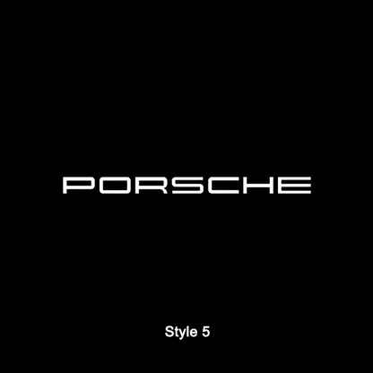 Wireless Porsche puddle light style 4 - rechargeable LED door logo projector