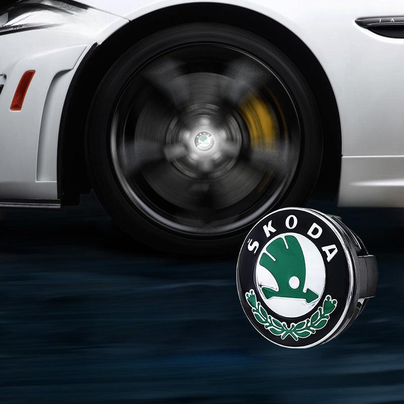 Skoda Compatible LED Magnetic Levitation Hub Caps - LumeAuto