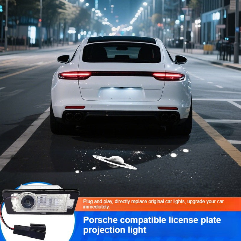 Porsche license plate projector light - 734c6afb-f4f9-4502-90f5-ac692e2eb76c