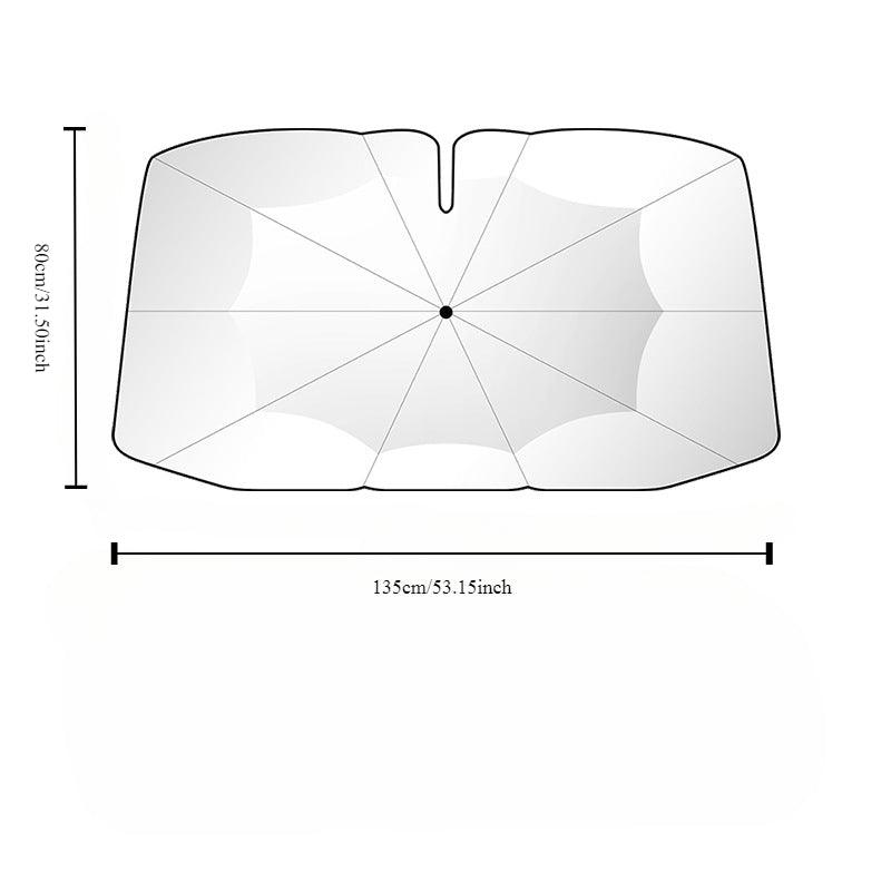 New 360° Bendable Handle Car Parasol Car Front Windshield Sun Protection Heat Shield Universal Car Parasol - LumeAuto
