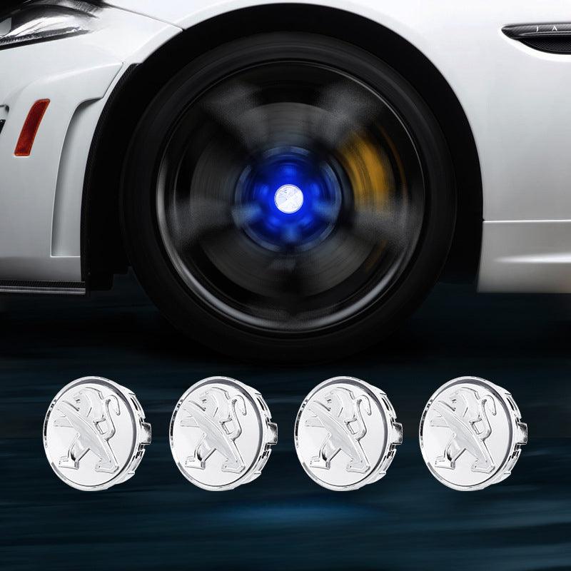 Peugeot Compatible LED Magnetic Levitation Hub Caps - LumeAuto