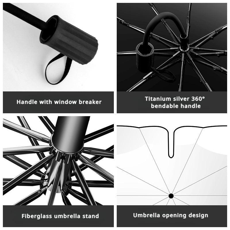 New 360° Bendable Handle Car Parasol Car Front Windshield Sun Protection Heat Shield Universal Car Parasol - LumeAuto