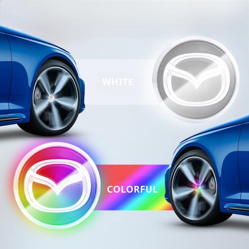 Mazda Compatible LED Magnetic Levitation Hub Caps - LumeAuto