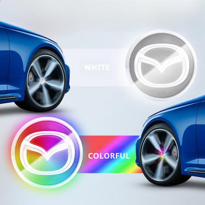 Mazda Compatible LED Magnetic Levitation Hub Caps - LumeAuto