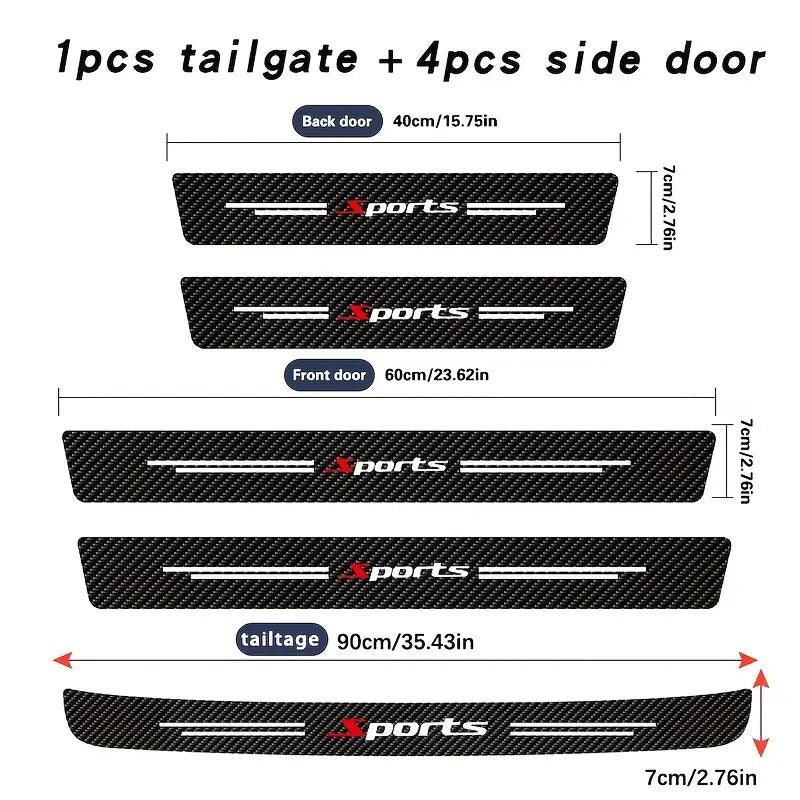 ( 9PCS )Carbon Car Door Sills Stickers - LumeAuto