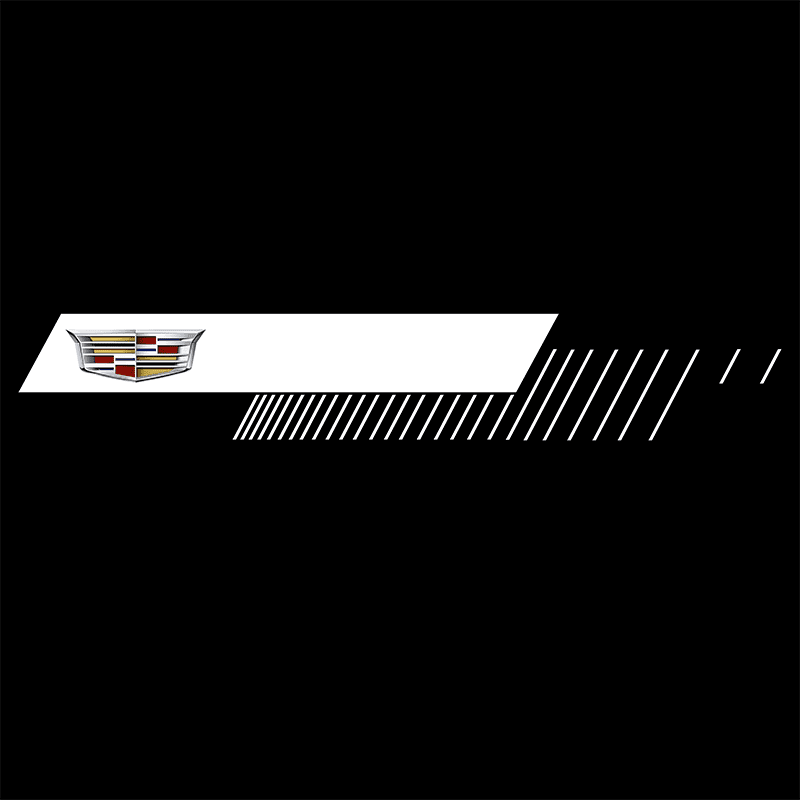 Cadillac mirror LED projector - car welcome light logo blanket