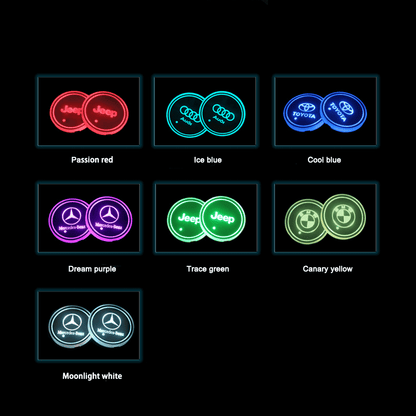 Car LED Cup Holder Lights - LumeAuto