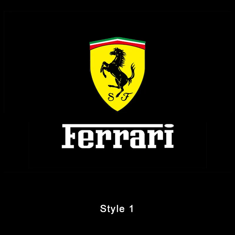 Ferrari Compatible Door Projection Light 2.0 (Larger, No Blue Border)