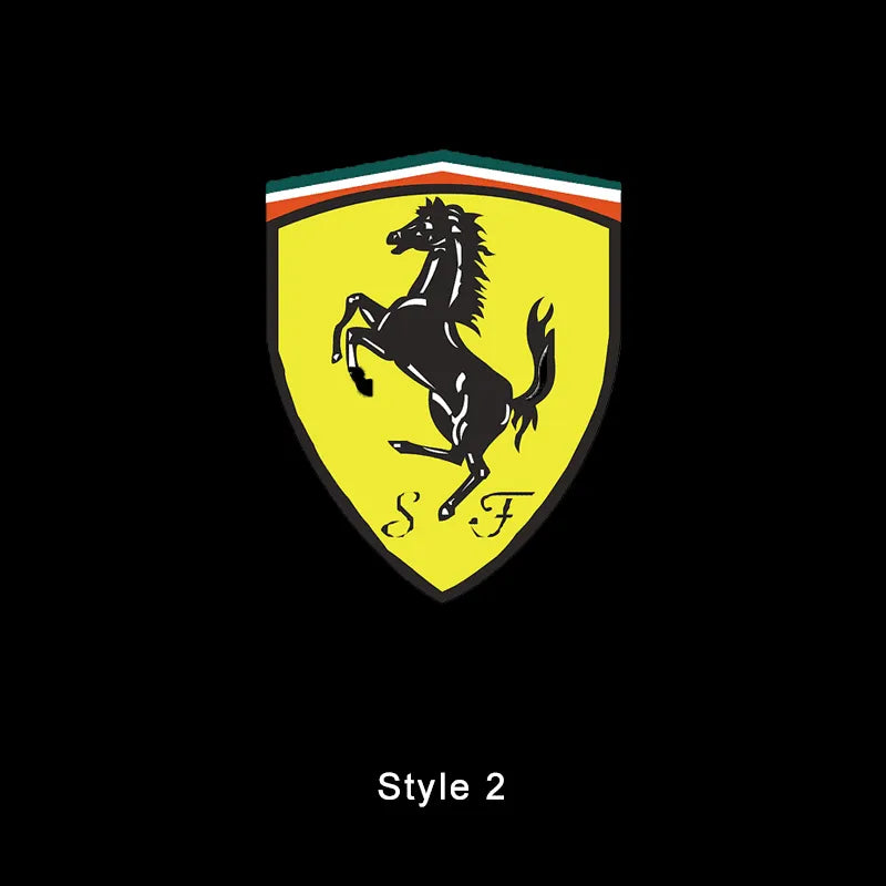 Ferrari Compatible Door Projection Light 2.0 (Larger, No Blue Border)