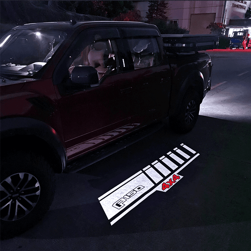 Ford Compatible Rearview Mirror Projector Light Blanket - LumeAuto