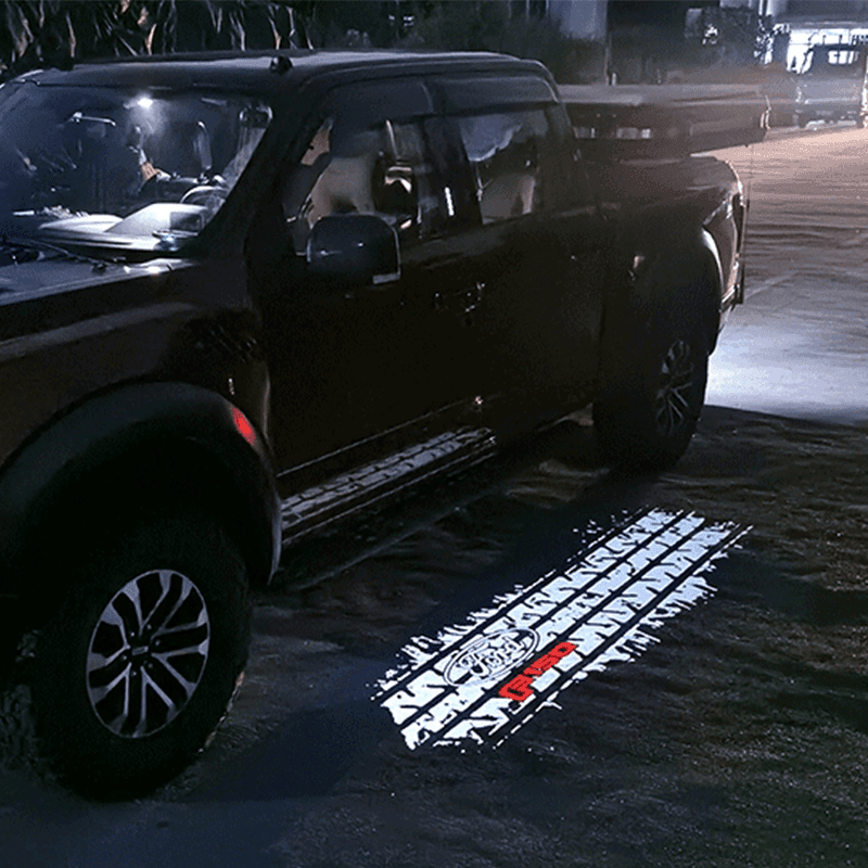 Ford Compatible Rearview Mirror Projector Light Blanket - LumeAuto