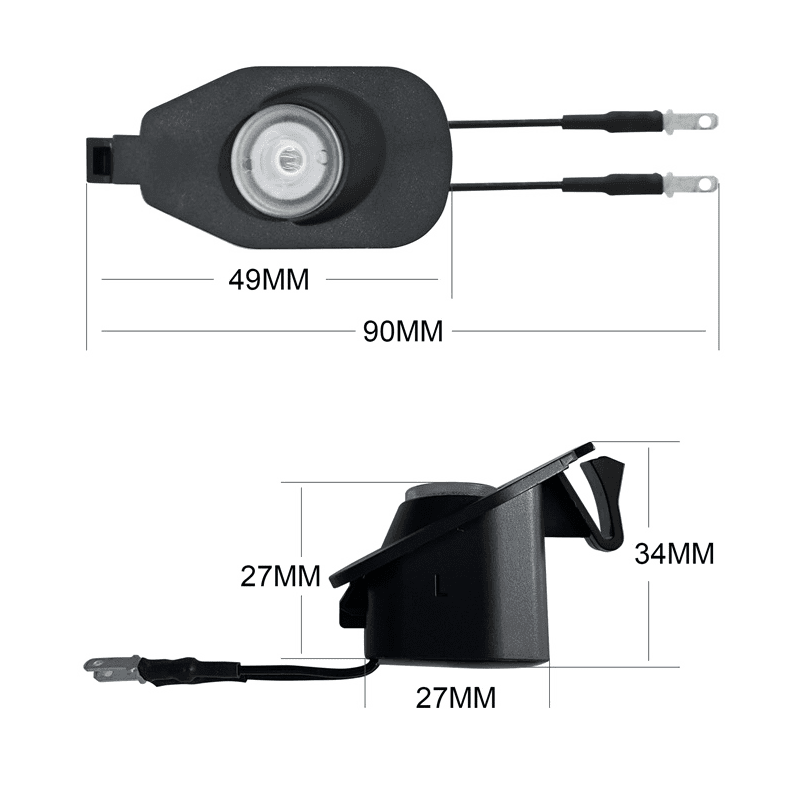 Ford Compatible Rearview Mirror Projector Light Blanket - LumeAuto
