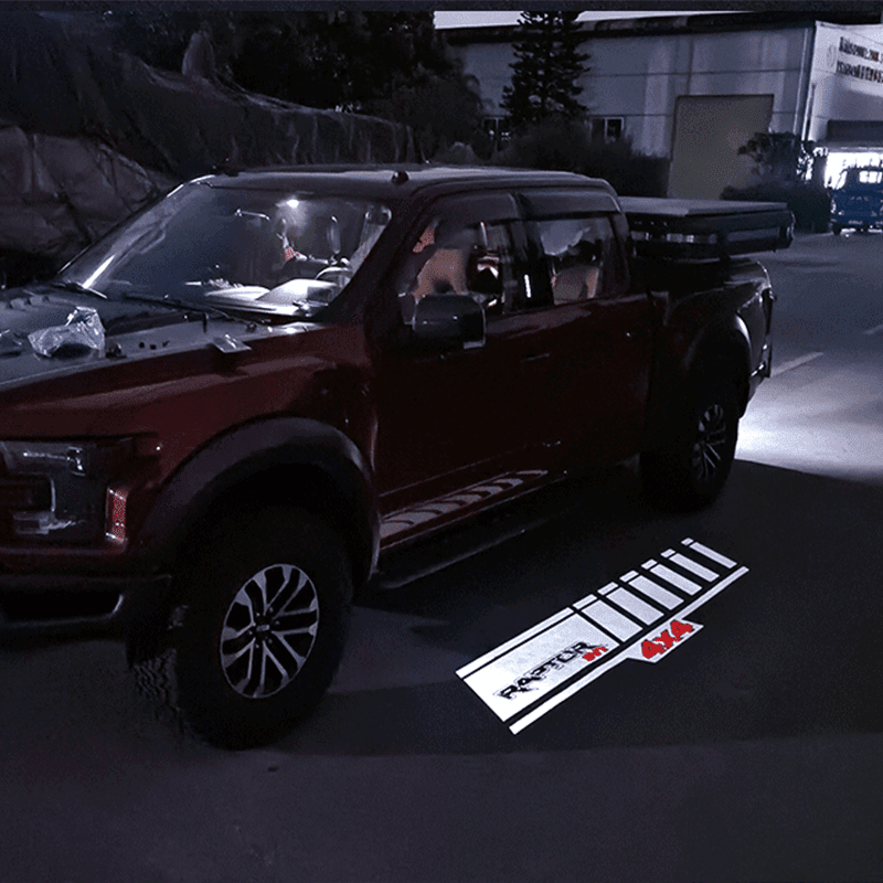 Ford Compatible Rearview Mirror Projector Light Blanket - LumeAuto