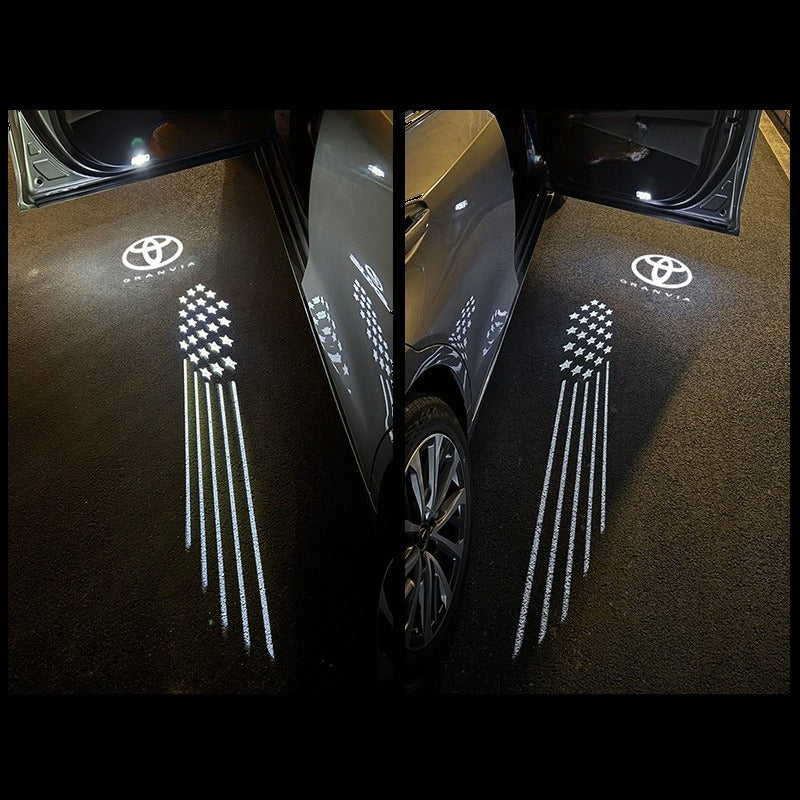 Toyota dual lens car door projector light - GRANVIA4