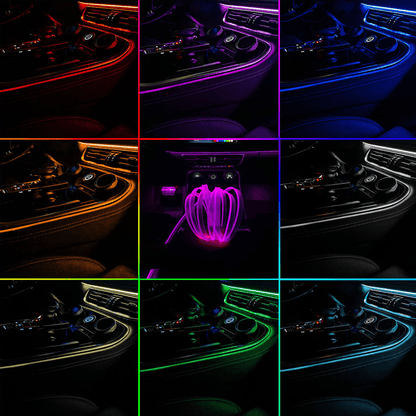 LED Intelligent Voice Control Atmosphere Light Belt Set - LumeAuto