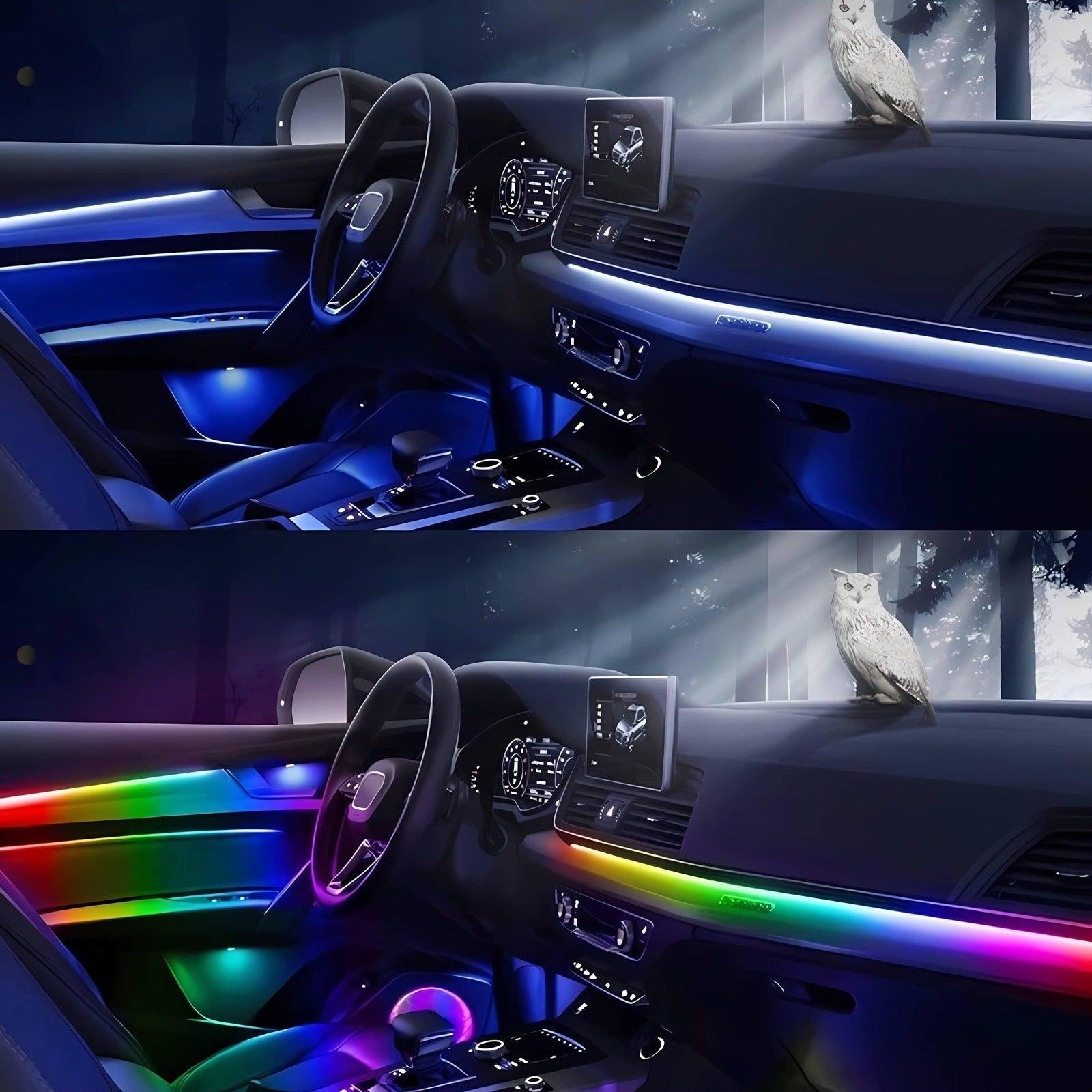 LED Intelligent Voice Control Atmosphere Light Belt Set - LumeAuto