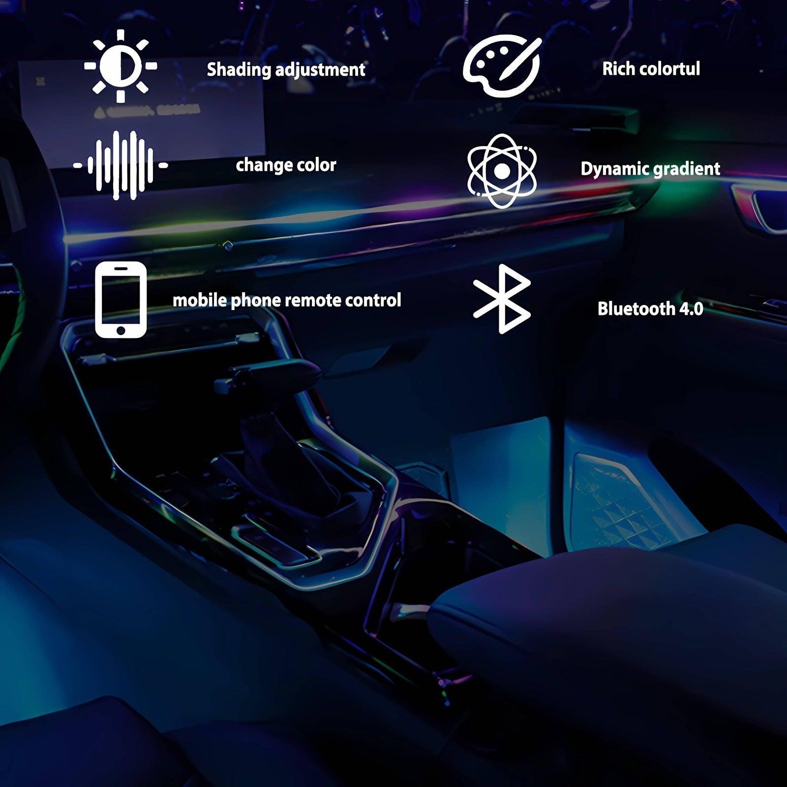 LED Intelligent Voice Control Atmosphere Light Belt Set - LumeAuto