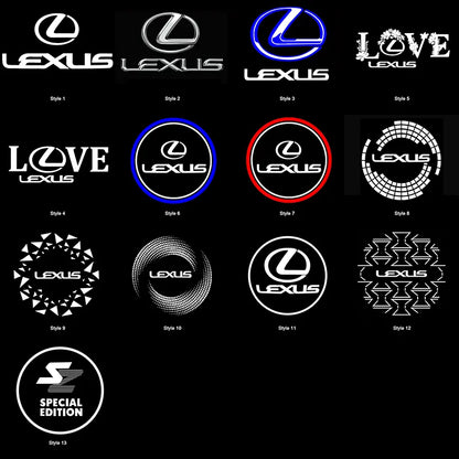 Lexus Compatible Door Projection Light 2.0 (Larger, No Blue Border)