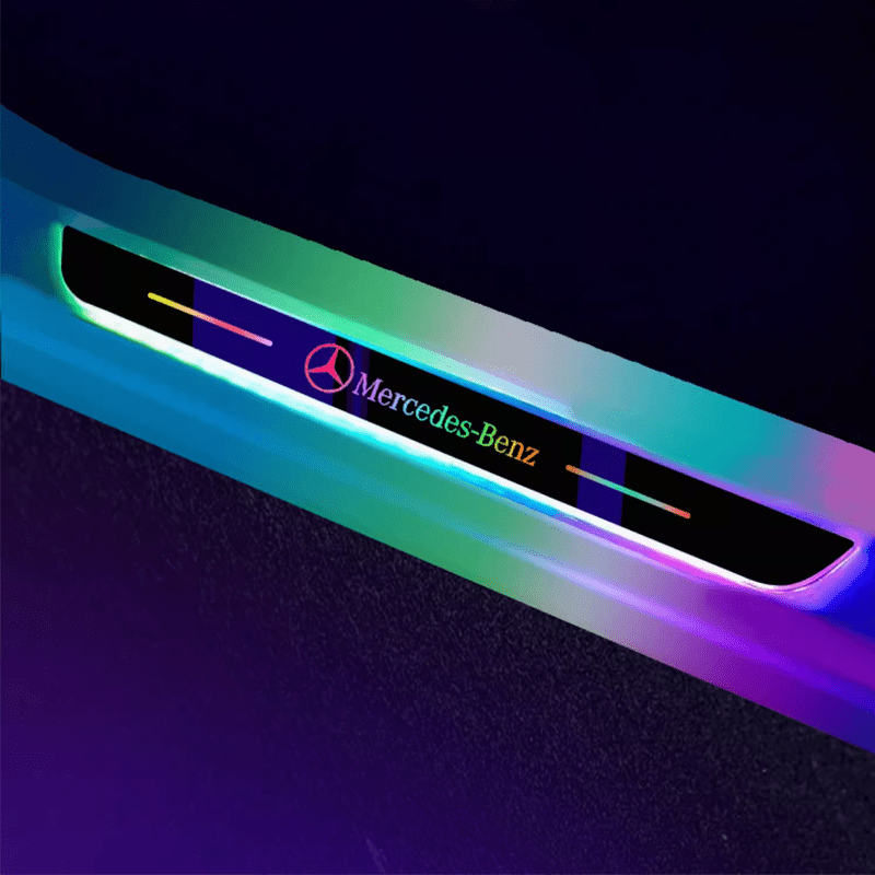 Mercedes-Benz LED door sill protector - illuminated scuff plate for Mercedes-Benz