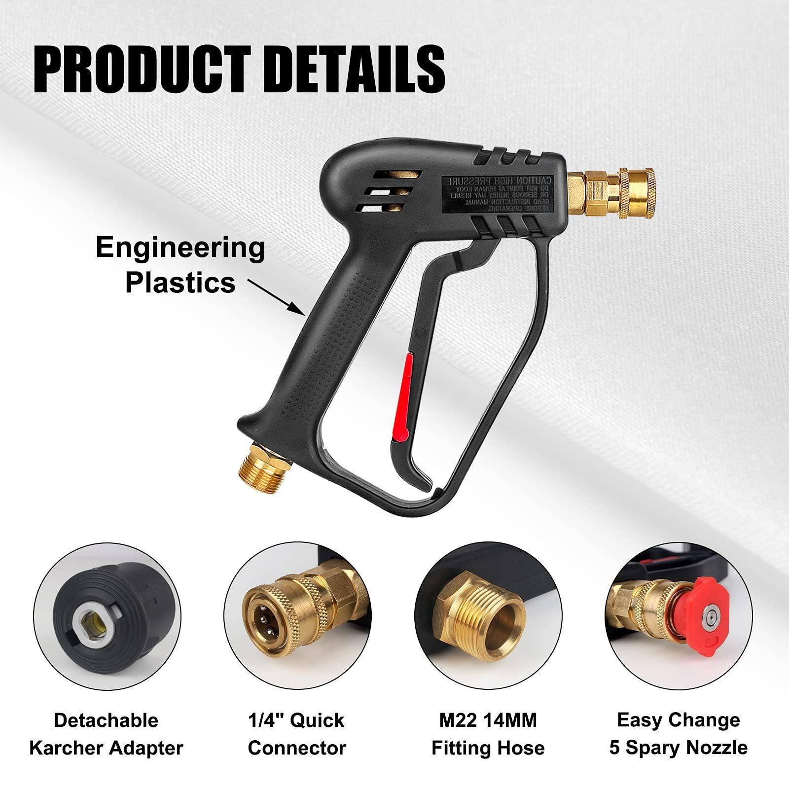 Innovative Car Washing Water Gun with Household High Pressure Cleaning Power and 1/4 Quick Connect Feature - LumeAuto