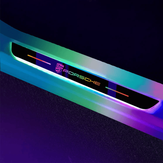 Porsche Compatible Intelligent LED Colorful Car Door Sill Protector