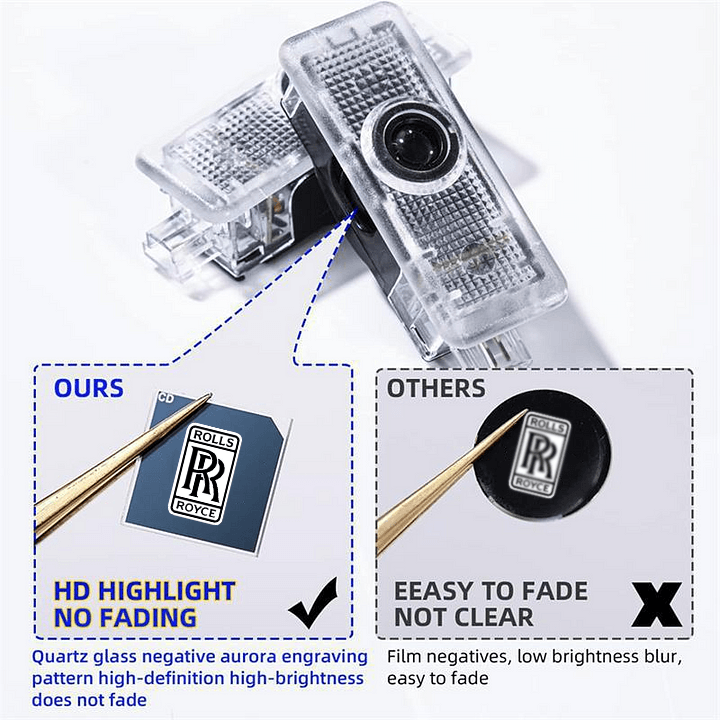 Rolls-Royce Compatible Car Door Projector Light - LumeAuto