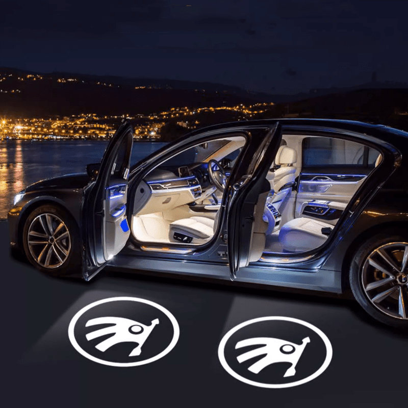 Skoda Compatible Car Door Projector Light - LumeAuto