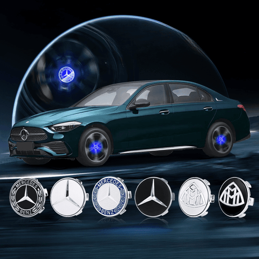 Mercedes-Benz Compatible LED Magnetic Levitation Hub Caps - LumeAuto