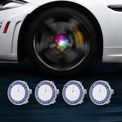 Mercedes-Benz Compatible LED Magnetic Levitation Hub Caps - LumeAuto