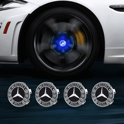 Mercedes-Benz Compatible LED Magnetic Levitation Hub Caps - LumeAuto