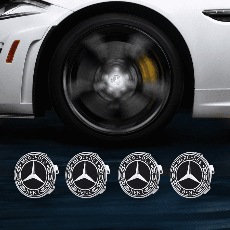 Mercedes-Benz Compatible LED Magnetic Levitation Hub Caps - LumeAuto