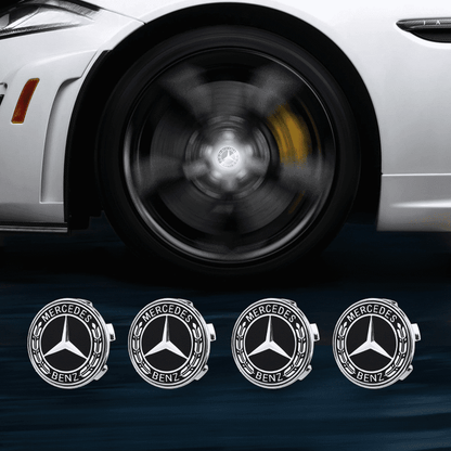 Mercedes-Benz Compatible LED Magnetic Levitation Hub Caps - LumeAuto