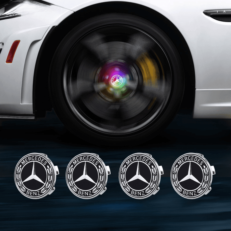 Mercedes-Benz Compatible LED Magnetic Levitation Hub Caps - LumeAuto