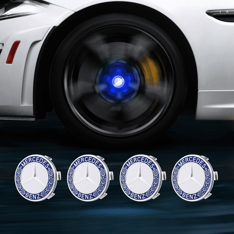 Mercedes-Benz Compatible LED Magnetic Levitation Hub Caps - LumeAuto