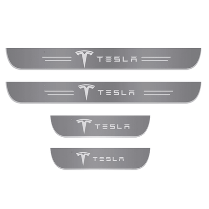 Tesla Compatible Intelligent LED Colorful Car Door Sill Protector