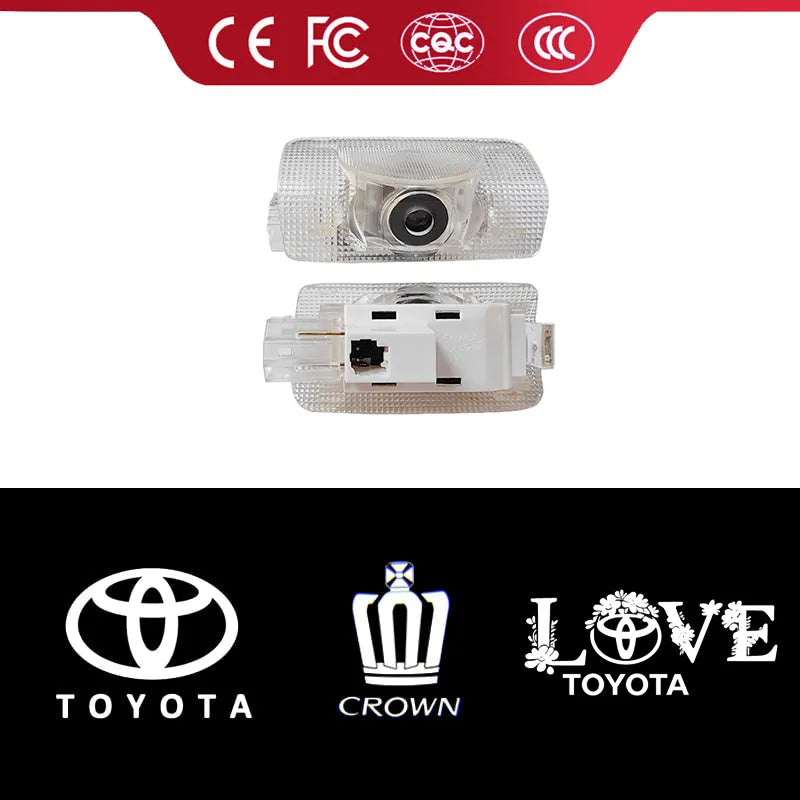Toyota Compatible Door Projection Light 2.0 (Larger, No Blue Border)